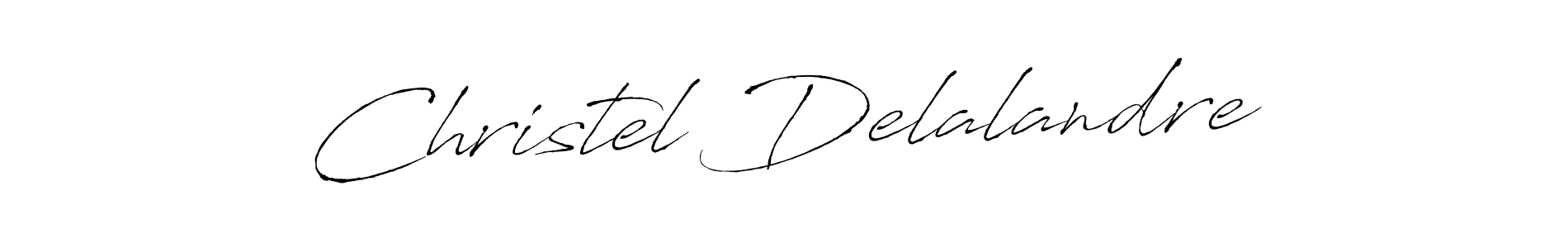 Create a beautiful signature design for name Christel Delalandre. With this signature (Antro_Vectra) fonts, you can make a handwritten signature for free. Christel Delalandre signature style 6 images and pictures png