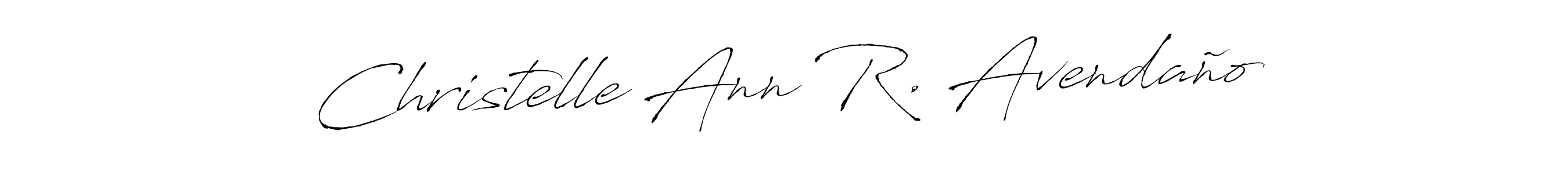How to make Christelle Ann R. Avendaño name signature. Use Antro_Vectra style for creating short signs online. This is the latest handwritten sign. Christelle Ann R. Avendaño signature style 6 images and pictures png