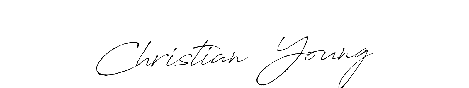 How to make Christian  Young name signature. Use Antro_Vectra style for creating short signs online. This is the latest handwritten sign. Christian  Young signature style 6 images and pictures png