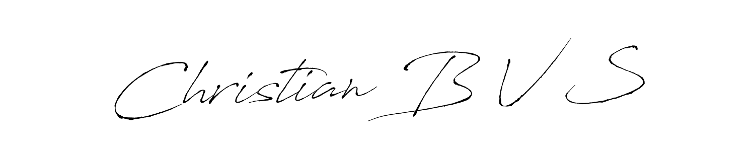 Antro_Vectra is a professional signature style that is perfect for those who want to add a touch of class to their signature. It is also a great choice for those who want to make their signature more unique. Get Christian B V S name to fancy signature for free. Christian B V S signature style 6 images and pictures png