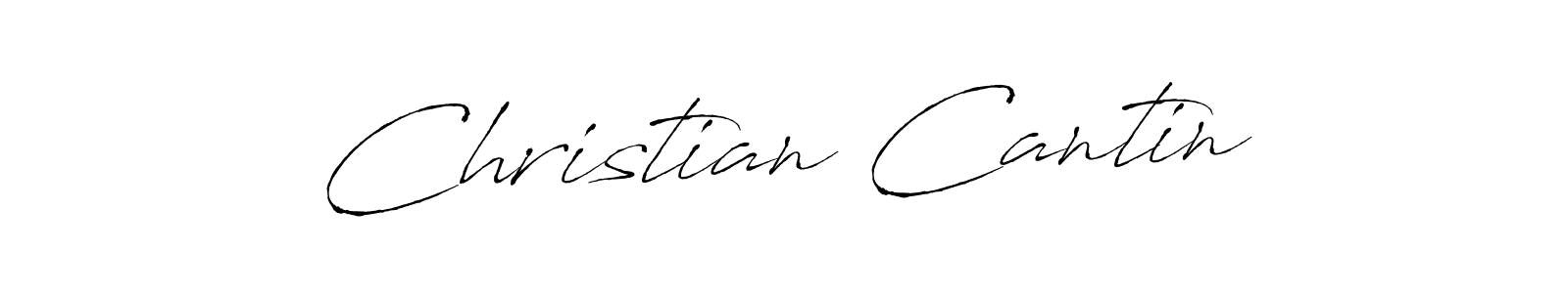 Design your own signature with our free online signature maker. With this signature software, you can create a handwritten (Antro_Vectra) signature for name Christian Cantin. Christian Cantin signature style 6 images and pictures png