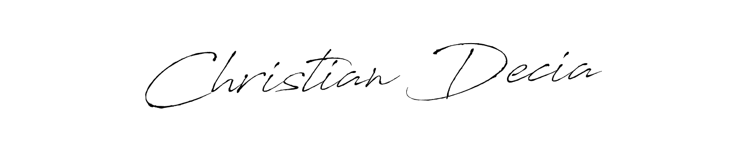 Make a short Christian Decia signature style. Manage your documents anywhere anytime using Antro_Vectra. Create and add eSignatures, submit forms, share and send files easily. Christian Decia signature style 6 images and pictures png