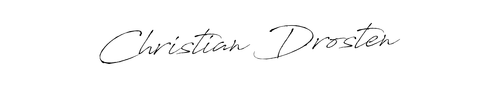 You should practise on your own different ways (Antro_Vectra) to write your name (Christian Drosten) in signature. don't let someone else do it for you. Christian Drosten signature style 6 images and pictures png