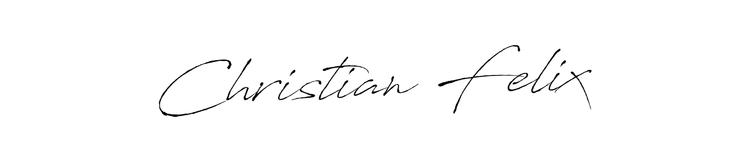 Design your own signature with our free online signature maker. With this signature software, you can create a handwritten (Antro_Vectra) signature for name Christian Felix. Christian Felix signature style 6 images and pictures png