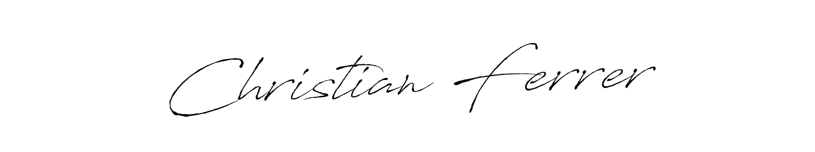 You should practise on your own different ways (Antro_Vectra) to write your name (Christian Ferrer) in signature. don't let someone else do it for you. Christian Ferrer signature style 6 images and pictures png
