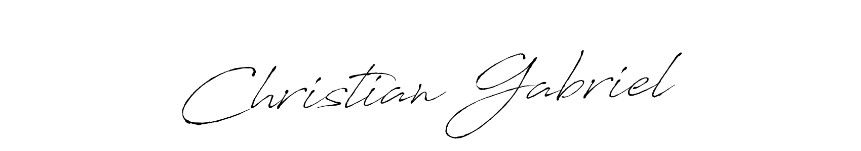 Create a beautiful signature design for name Christian Gabriel. With this signature (Antro_Vectra) fonts, you can make a handwritten signature for free. Christian Gabriel signature style 6 images and pictures png