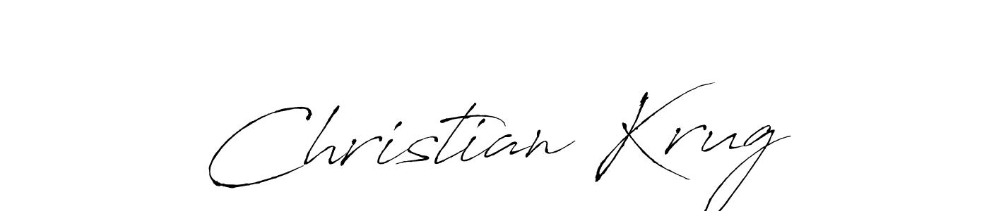 Christian Krug stylish signature style. Best Handwritten Sign (Antro_Vectra) for my name. Handwritten Signature Collection Ideas for my name Christian Krug. Christian Krug signature style 6 images and pictures png