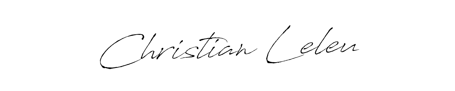 Christian Leleu stylish signature style. Best Handwritten Sign (Antro_Vectra) for my name. Handwritten Signature Collection Ideas for my name Christian Leleu. Christian Leleu signature style 6 images and pictures png