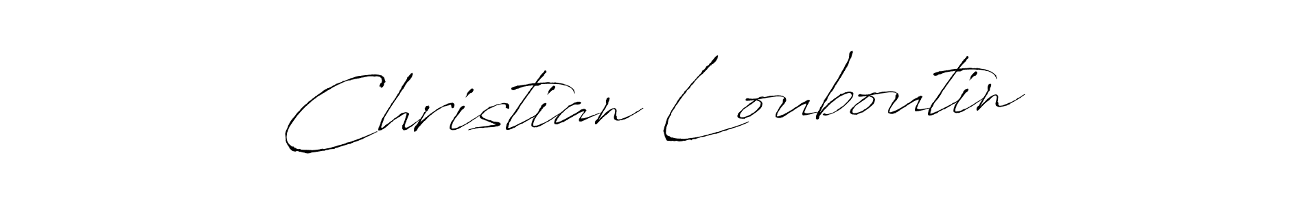 You should practise on your own different ways (Antro_Vectra) to write your name (Christian Louboutin) in signature. don't let someone else do it for you. Christian Louboutin signature style 6 images and pictures png