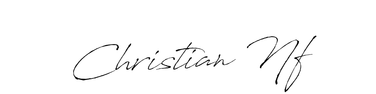 Design your own signature with our free online signature maker. With this signature software, you can create a handwritten (Antro_Vectra) signature for name Christian Nf. Christian Nf signature style 6 images and pictures png