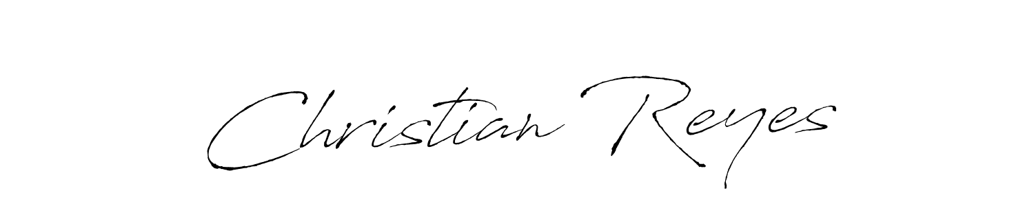 You should practise on your own different ways (Antro_Vectra) to write your name (Christian Reyes) in signature. don't let someone else do it for you. Christian Reyes signature style 6 images and pictures png