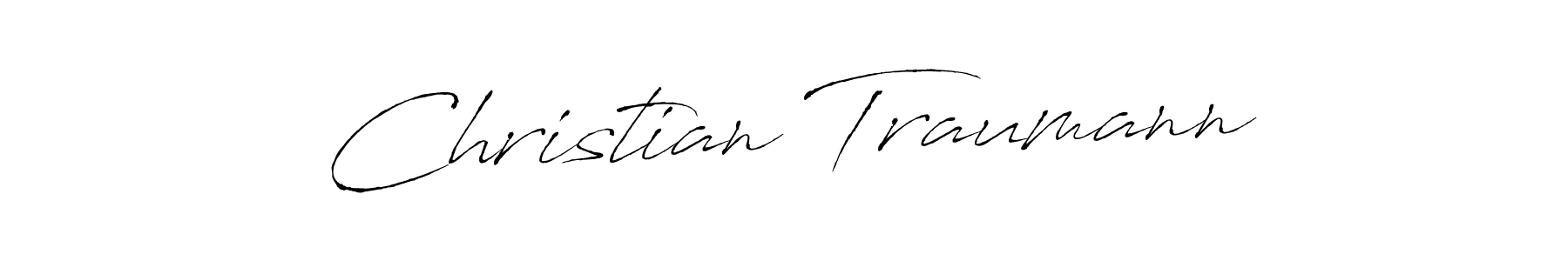 You should practise on your own different ways (Antro_Vectra) to write your name (Christian Traumann) in signature. don't let someone else do it for you. Christian Traumann signature style 6 images and pictures png