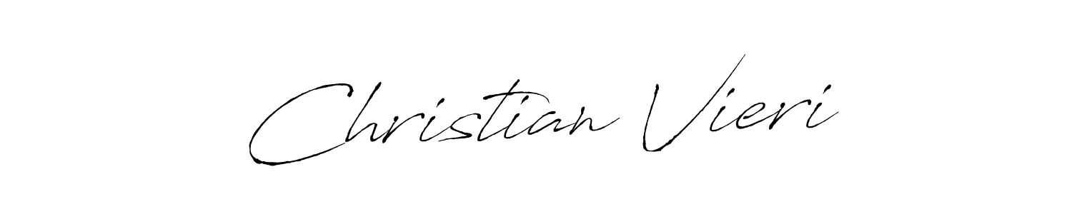 Christian Vieri stylish signature style. Best Handwritten Sign (Antro_Vectra) for my name. Handwritten Signature Collection Ideas for my name Christian Vieri. Christian Vieri signature style 6 images and pictures png