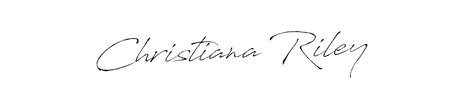 Create a beautiful signature design for name Christiana Riley. With this signature (Antro_Vectra) fonts, you can make a handwritten signature for free. Christiana Riley signature style 6 images and pictures png