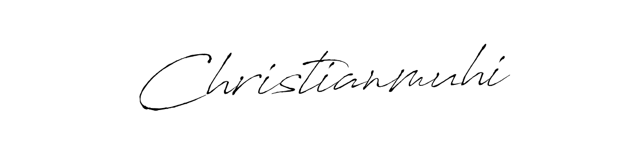 Use a signature maker to create a handwritten signature online. With this signature software, you can design (Antro_Vectra) your own signature for name Christianmuhi. Christianmuhi signature style 6 images and pictures png