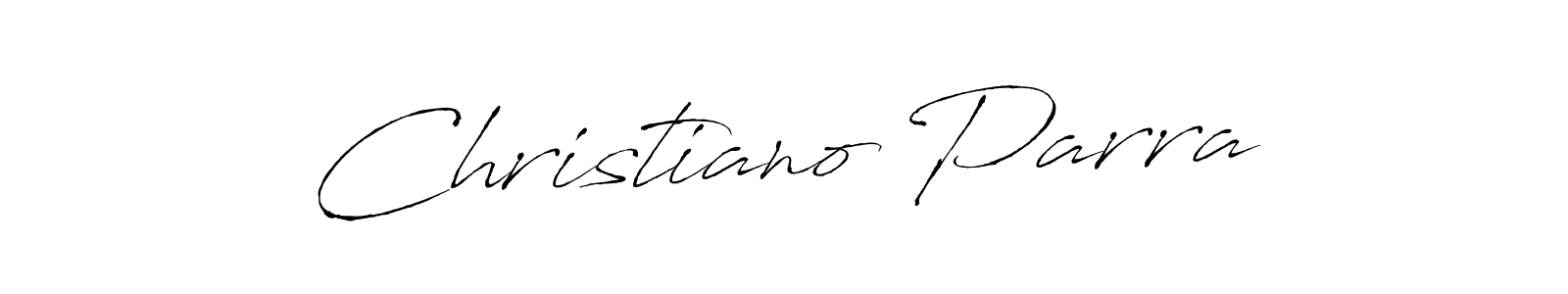 How to make Christiano Parra name signature. Use Antro_Vectra style for creating short signs online. This is the latest handwritten sign. Christiano Parra signature style 6 images and pictures png