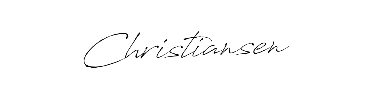 How to make Christiansen signature? Antro_Vectra is a professional autograph style. Create handwritten signature for Christiansen name. Christiansen signature style 6 images and pictures png