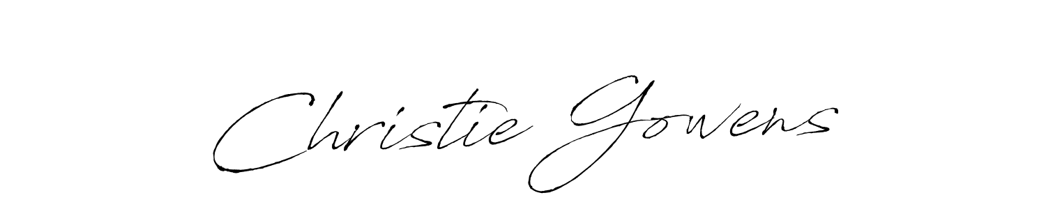 Make a beautiful signature design for name Christie Gowens. With this signature (Antro_Vectra) style, you can create a handwritten signature for free. Christie Gowens signature style 6 images and pictures png