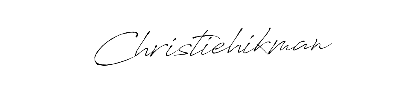 Christiehikman stylish signature style. Best Handwritten Sign (Antro_Vectra) for my name. Handwritten Signature Collection Ideas for my name Christiehikman. Christiehikman signature style 6 images and pictures png