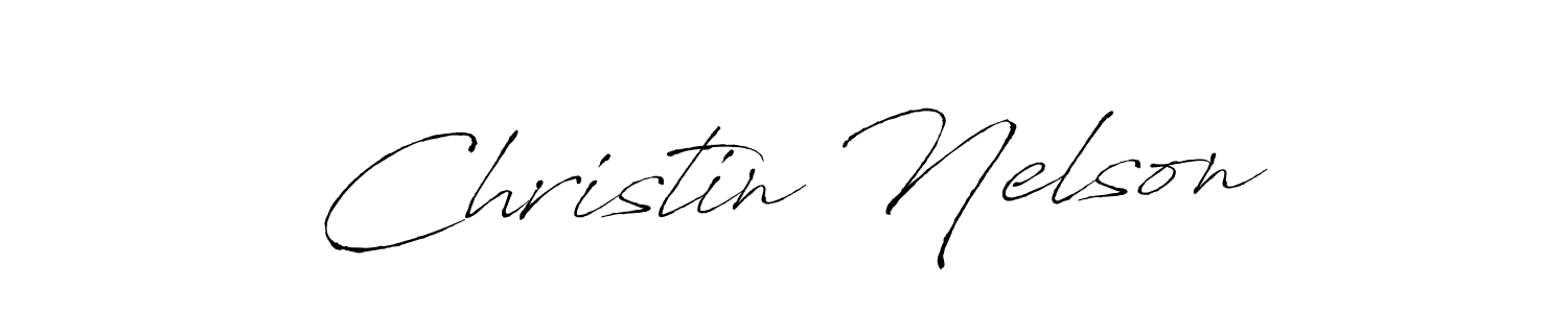 How to make Christin Nelson signature? Antro_Vectra is a professional autograph style. Create handwritten signature for Christin Nelson name. Christin Nelson signature style 6 images and pictures png