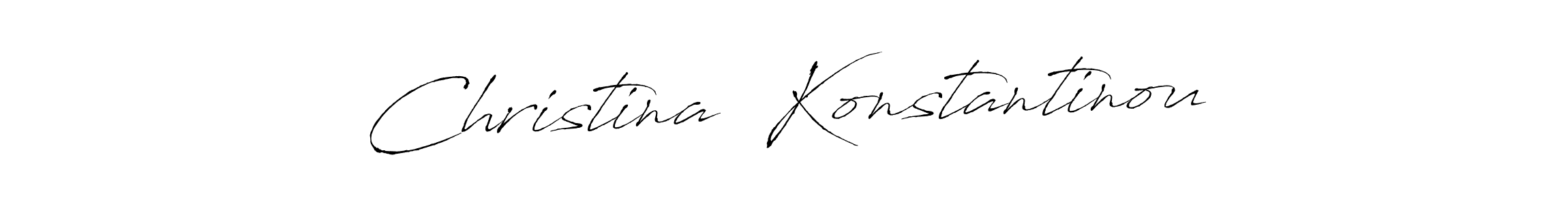 Antro_Vectra is a professional signature style that is perfect for those who want to add a touch of class to their signature. It is also a great choice for those who want to make their signature more unique. Get Christina  Konstantinou name to fancy signature for free. Christina  Konstantinou signature style 6 images and pictures png