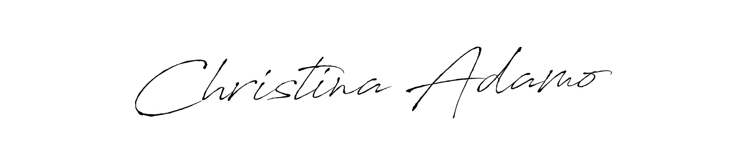 The best way (Antro_Vectra) to make a short signature is to pick only two or three words in your name. The name Christina Adamo include a total of six letters. For converting this name. Christina Adamo signature style 6 images and pictures png