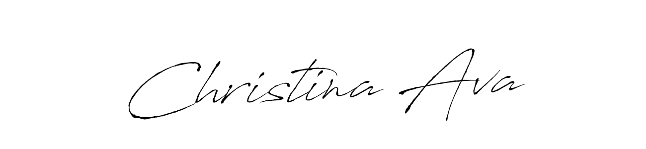 Create a beautiful signature design for name Christina Ava. With this signature (Antro_Vectra) fonts, you can make a handwritten signature for free. Christina Ava signature style 6 images and pictures png