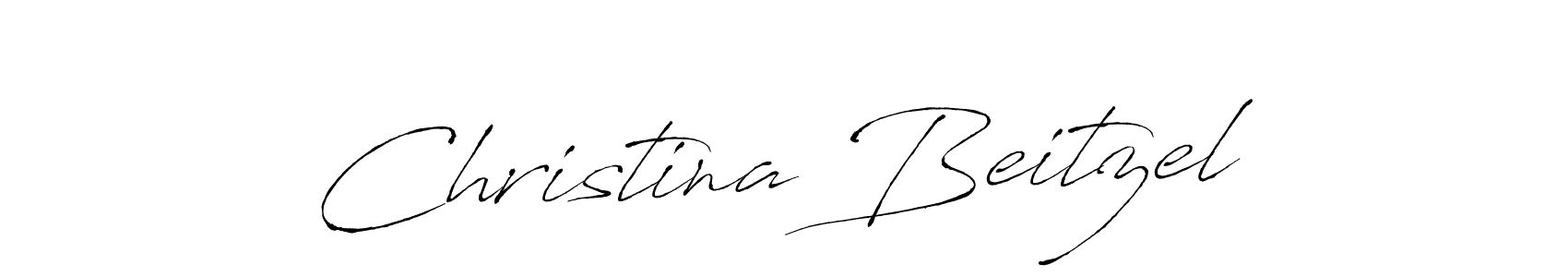 Create a beautiful signature design for name Christina Beitzel. With this signature (Antro_Vectra) fonts, you can make a handwritten signature for free. Christina Beitzel signature style 6 images and pictures png