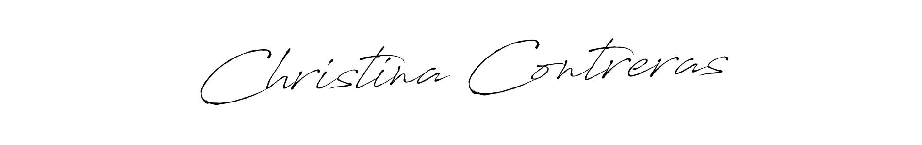 How to make Christina Contreras name signature. Use Antro_Vectra style for creating short signs online. This is the latest handwritten sign. Christina Contreras signature style 6 images and pictures png