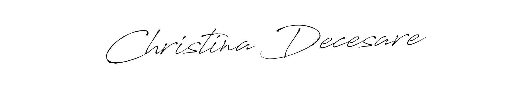 How to make Christina Decesare signature? Antro_Vectra is a professional autograph style. Create handwritten signature for Christina Decesare name. Christina Decesare signature style 6 images and pictures png