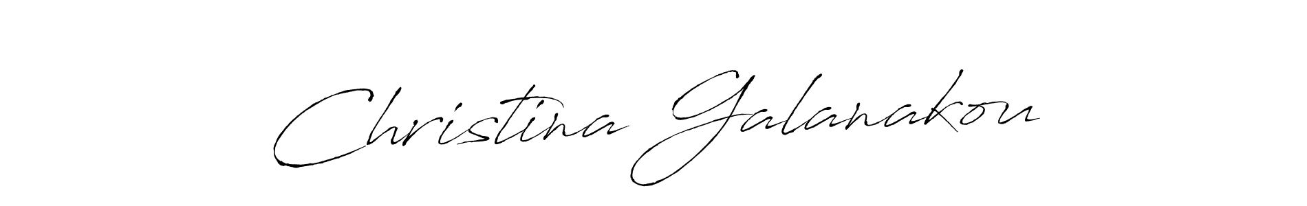 Make a beautiful signature design for name Christina Galanakou. With this signature (Antro_Vectra) style, you can create a handwritten signature for free. Christina Galanakou signature style 6 images and pictures png