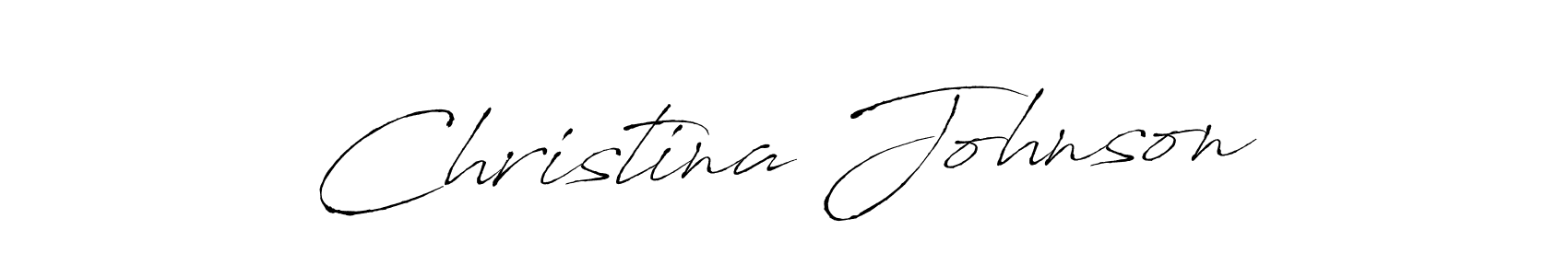 Christina Johnson stylish signature style. Best Handwritten Sign (Antro_Vectra) for my name. Handwritten Signature Collection Ideas for my name Christina Johnson. Christina Johnson signature style 6 images and pictures png