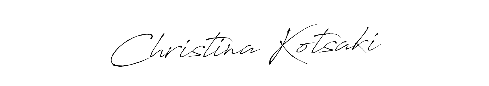 Make a beautiful signature design for name Christina Kotsaki. With this signature (Antro_Vectra) style, you can create a handwritten signature for free. Christina Kotsaki signature style 6 images and pictures png