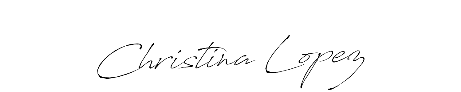You should practise on your own different ways (Antro_Vectra) to write your name (Christina Lopez) in signature. don't let someone else do it for you. Christina Lopez signature style 6 images and pictures png