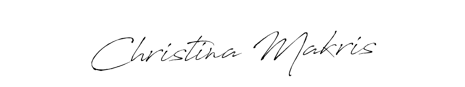 How to make Christina Makris name signature. Use Antro_Vectra style for creating short signs online. This is the latest handwritten sign. Christina Makris signature style 6 images and pictures png