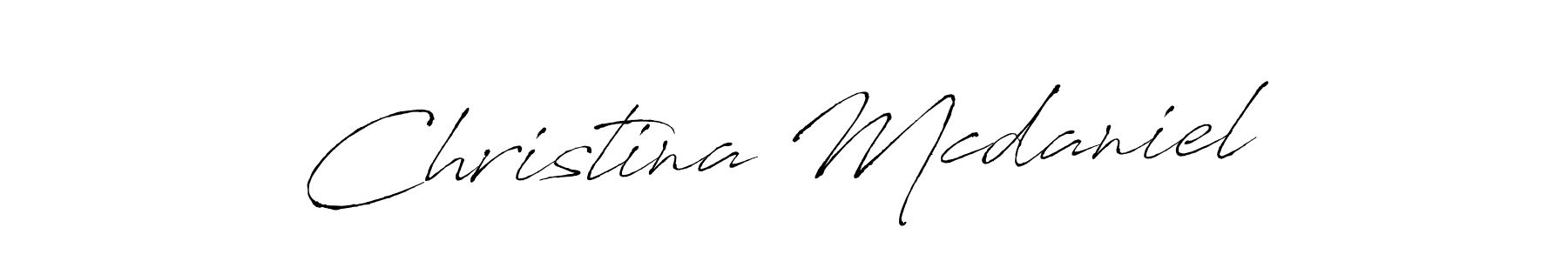 Make a beautiful signature design for name Christina Mcdaniel. With this signature (Antro_Vectra) style, you can create a handwritten signature for free. Christina Mcdaniel signature style 6 images and pictures png