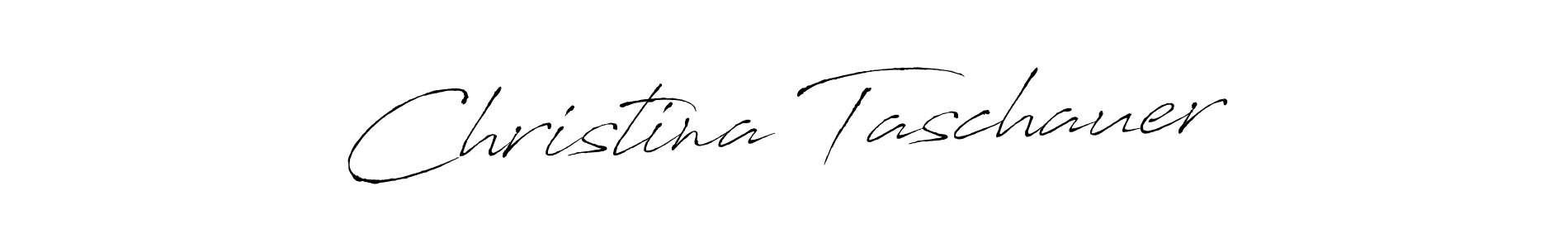 How to make Christina Taschauer name signature. Use Antro_Vectra style for creating short signs online. This is the latest handwritten sign. Christina Taschauer signature style 6 images and pictures png