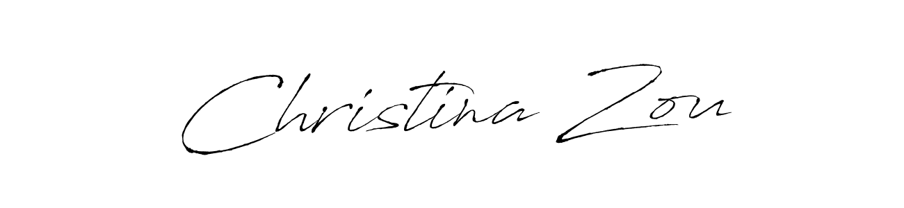 Make a short Christina Zou signature style. Manage your documents anywhere anytime using Antro_Vectra. Create and add eSignatures, submit forms, share and send files easily. Christina Zou signature style 6 images and pictures png