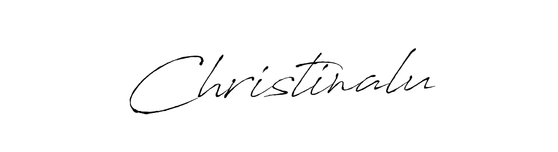 Create a beautiful signature design for name Christinalu. With this signature (Antro_Vectra) fonts, you can make a handwritten signature for free. Christinalu signature style 6 images and pictures png