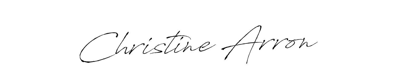 You should practise on your own different ways (Antro_Vectra) to write your name (Christine Arron) in signature. don't let someone else do it for you. Christine Arron signature style 6 images and pictures png