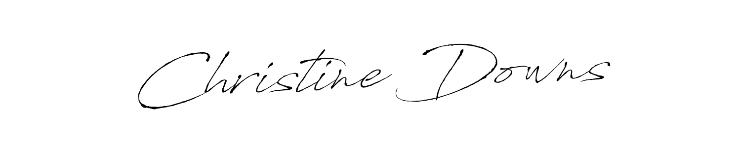How to make Christine Downs name signature. Use Antro_Vectra style for creating short signs online. This is the latest handwritten sign. Christine Downs signature style 6 images and pictures png