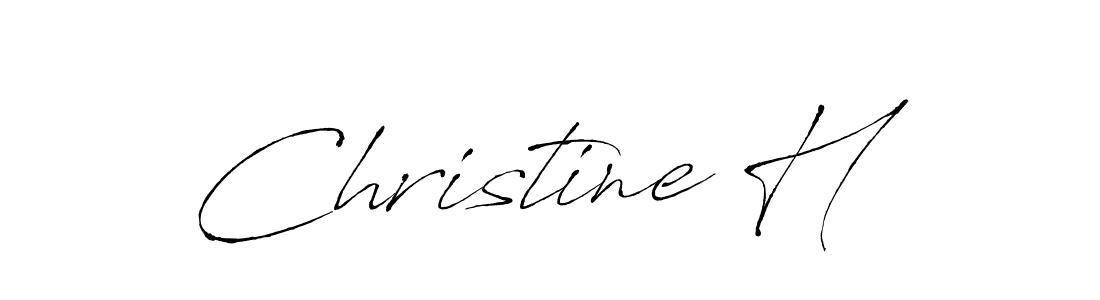 It looks lik you need a new signature style for name Christine H. Design unique handwritten (Antro_Vectra) signature with our free signature maker in just a few clicks. Christine H signature style 6 images and pictures png