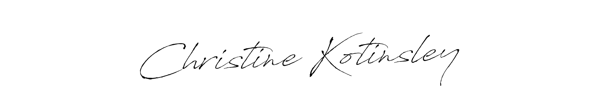 Once you've used our free online signature maker to create your best signature Antro_Vectra style, it's time to enjoy all of the benefits that Christine Kotinsley name signing documents. Christine Kotinsley signature style 6 images and pictures png