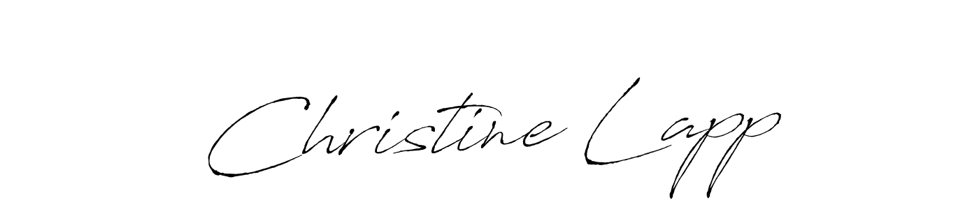 You should practise on your own different ways (Antro_Vectra) to write your name (Christine Lapp) in signature. don't let someone else do it for you. Christine Lapp signature style 6 images and pictures png