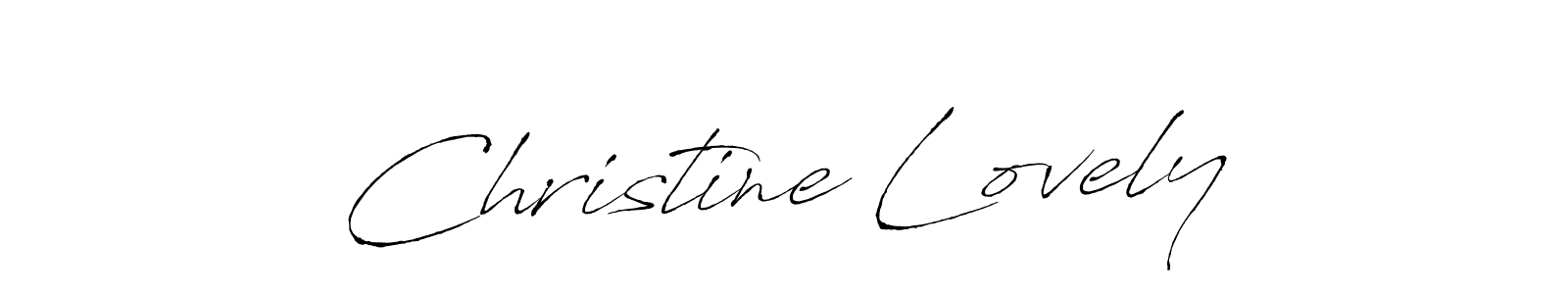 Create a beautiful signature design for name Christine Lovely. With this signature (Antro_Vectra) fonts, you can make a handwritten signature for free. Christine Lovely signature style 6 images and pictures png
