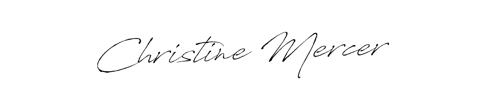 Create a beautiful signature design for name Christine Mercer. With this signature (Antro_Vectra) fonts, you can make a handwritten signature for free. Christine Mercer signature style 6 images and pictures png