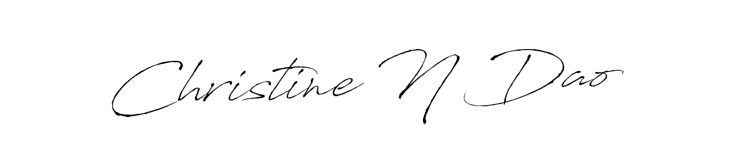 Create a beautiful signature design for name Christine N Dao. With this signature (Antro_Vectra) fonts, you can make a handwritten signature for free. Christine N Dao signature style 6 images and pictures png