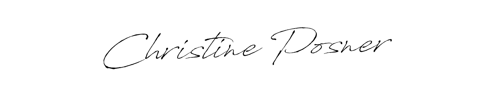 Create a beautiful signature design for name Christine Posner. With this signature (Antro_Vectra) fonts, you can make a handwritten signature for free. Christine Posner signature style 6 images and pictures png