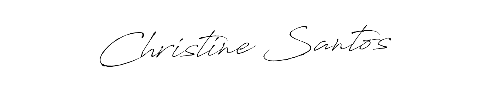 Make a beautiful signature design for name Christine Santos. Use this online signature maker to create a handwritten signature for free. Christine Santos signature style 6 images and pictures png