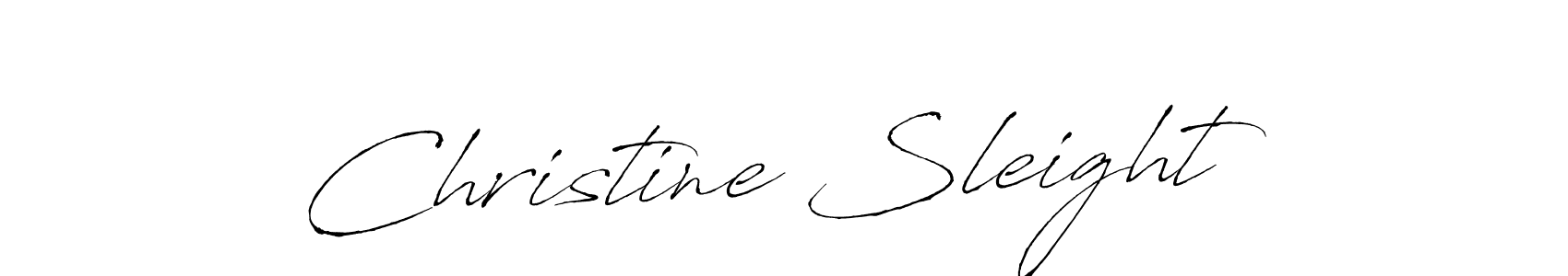 Christine Sleight stylish signature style. Best Handwritten Sign (Antro_Vectra) for my name. Handwritten Signature Collection Ideas for my name Christine Sleight. Christine Sleight signature style 6 images and pictures png